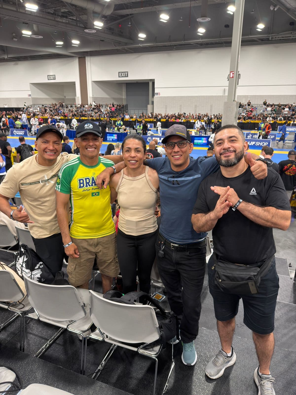 Profesores de BJJ Time en un evento de competición